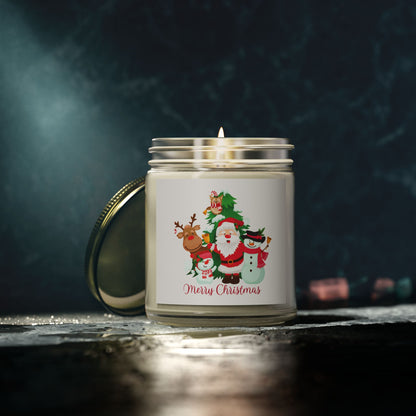 Merry Christmas  Coconut Apricot Wax ( 9oz)Scented Candles.